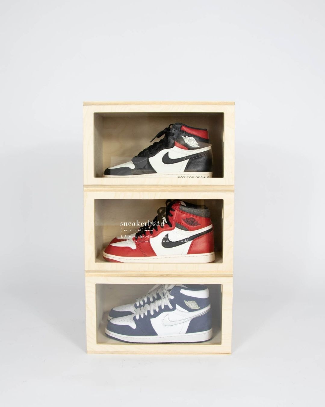 Set of 3 (2x CLEAR + SNEAKERHEAD MEANING)