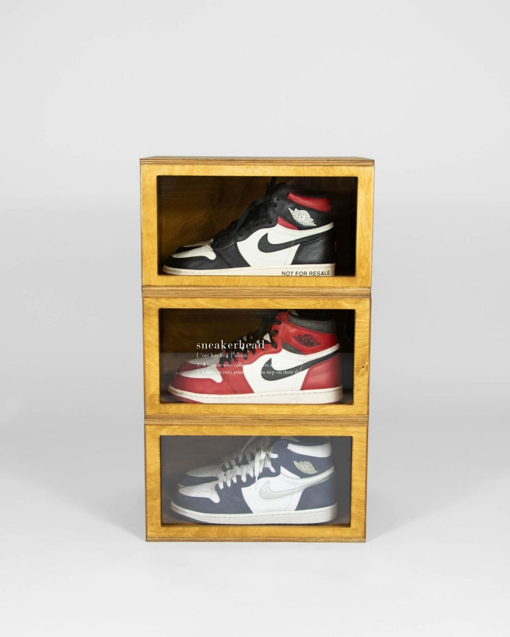 Set of 3 (2x CLEAR + SNEAKERHEAD MEANING)
