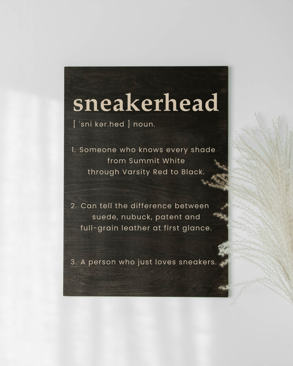 SNEAKERHEAD MEANING WALL DECOR