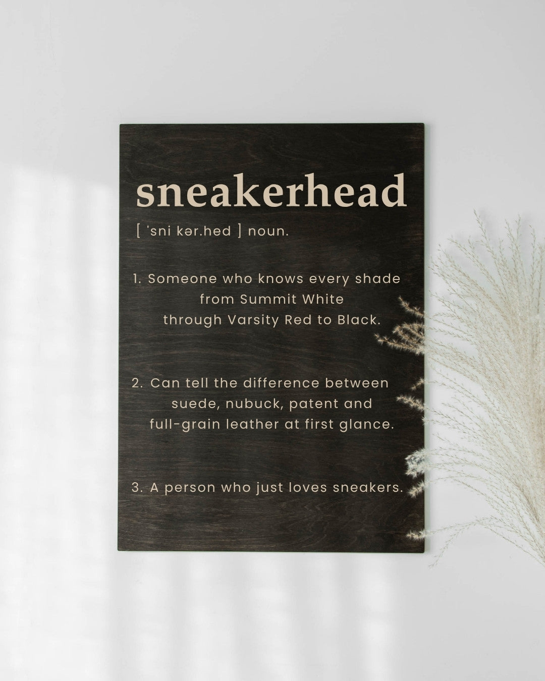 SNEAKERHEAD MEANING WALL DECOR