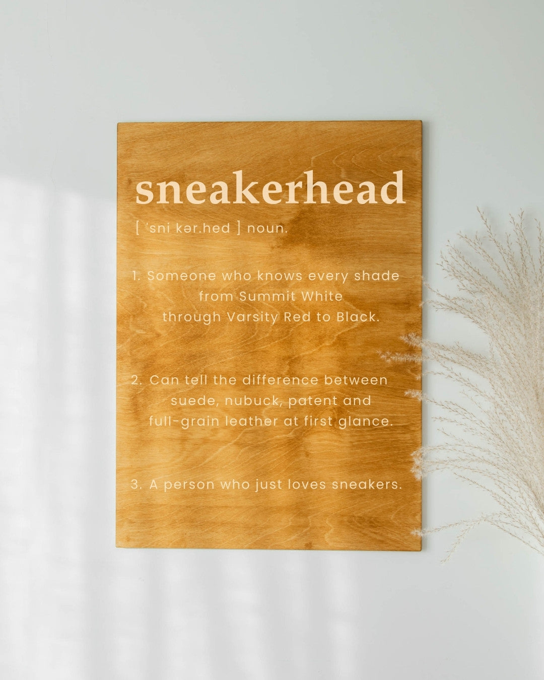 SNEAKERHEAD MEANING WALL DECOR