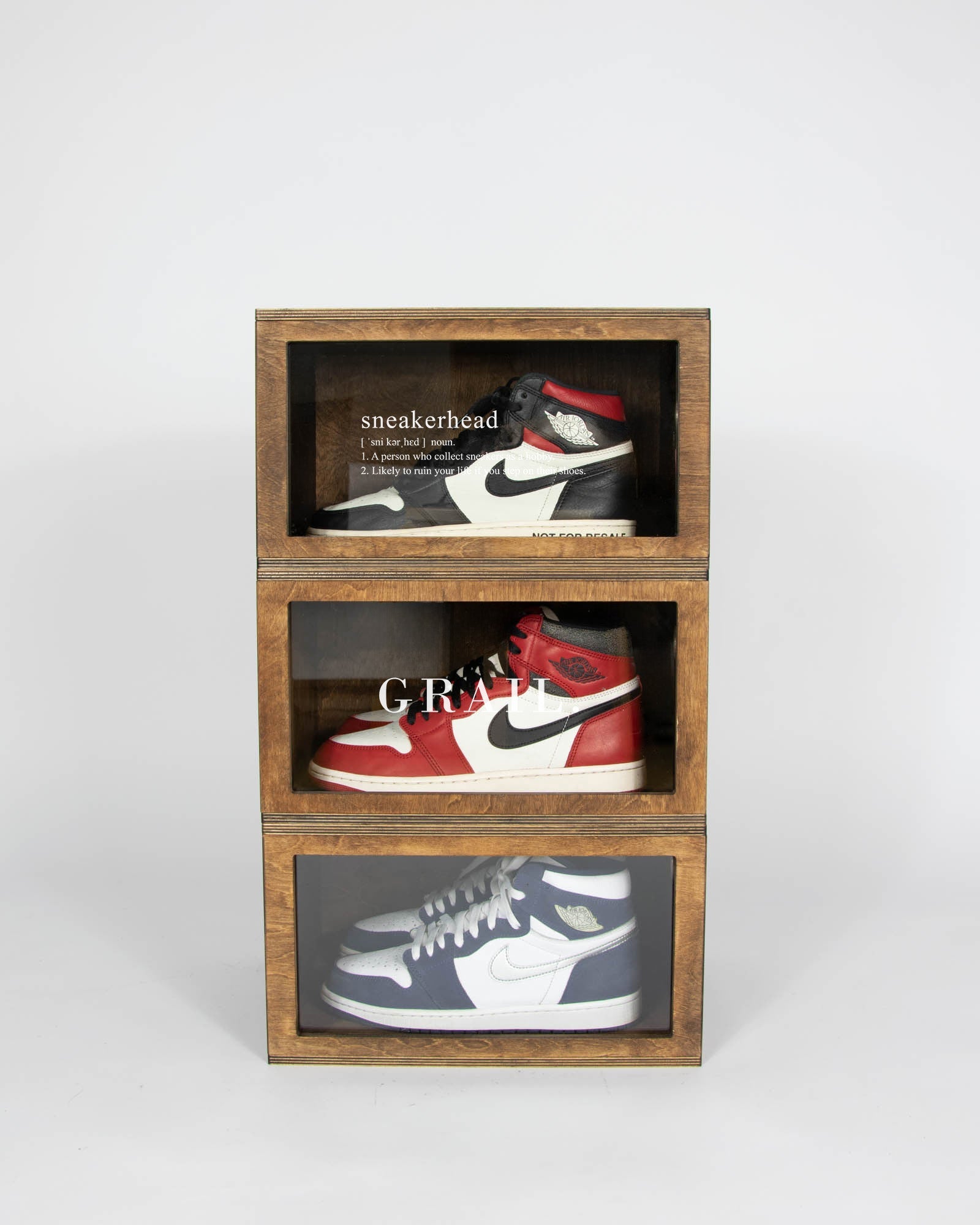 Set of 3 (SNEAKERHEAD MEANING/ GRAIL./CLEAR)